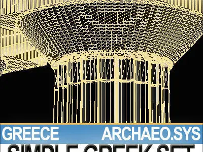 Simple Greek Environment 3D model