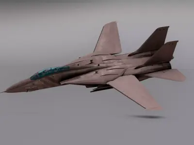 Saphire F15 - Fighter JET Low-poly 3D model