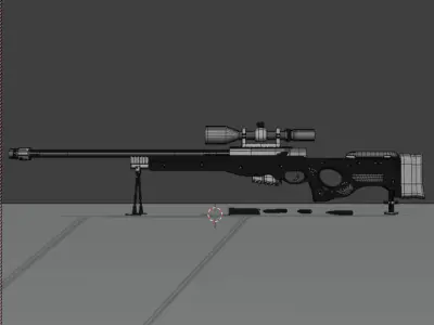 AWM Sniper 3D model
