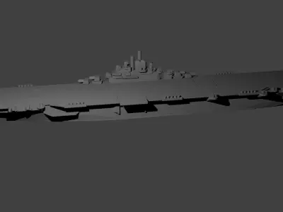 US Essex Class Aircraft Carrier 3D print model