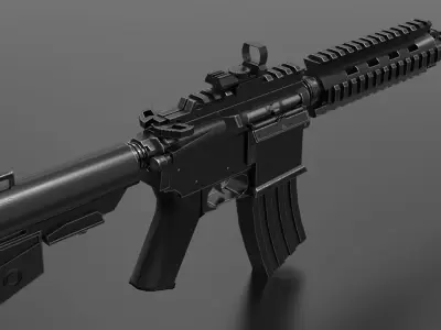 m416 Gun Fps - Tps Low-poly 3D model