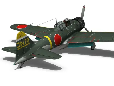 Mitsubishi A6M2 Zero - Konoike Kokutai 3D model
