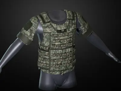 IOTV Gen vest Low-poly 3D model