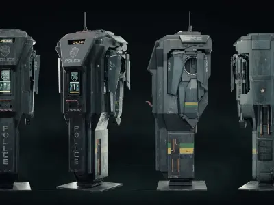 Surveillance Drone 3D model