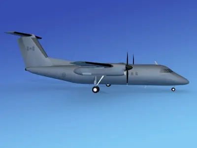 Dehaviland DHC-8 100 RCAF 3D model