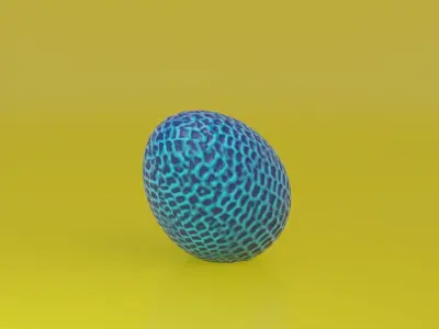 3D Dragon-Dinosaur-Creature Egg Low-poly 3D model