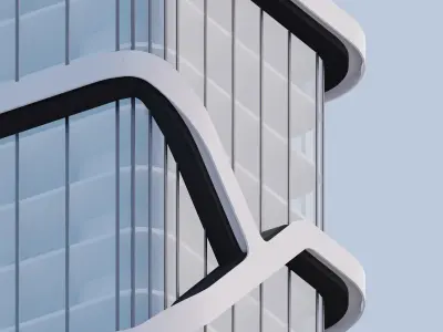 Modern Building Concept 01 3D model