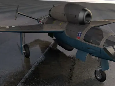 Henschel Hs-132C 3D model
