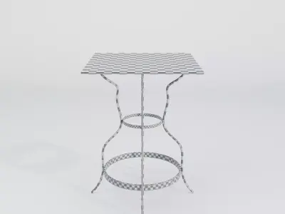 Modern Wooden Dining Table  Elegant and Durable Design Free low-poly 3D model