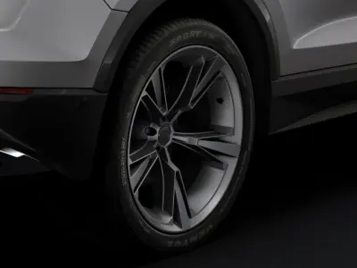 Audi Q8 50 TDI quattro 2018 wheel 3D model
