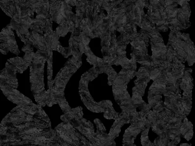 Snake stone for decoration Free low-poly 3D model