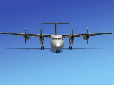 Dehavilland DHC-7 Bryman 3D model