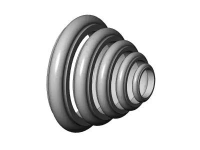 Single Bullnose Column Base 3D print model