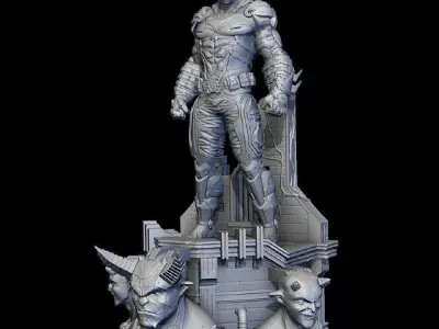 Batman Beyond 3D Model Ready to Print STL 3D print model