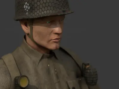 101st Airborne division soldier 3D model