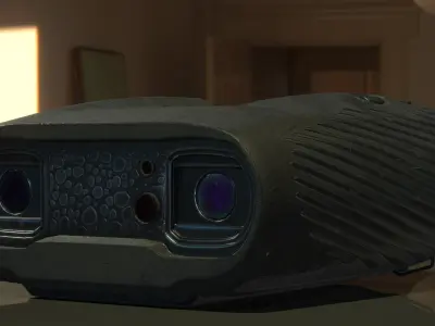 Binoculars Low-poly 3D model Low-poly 3D model