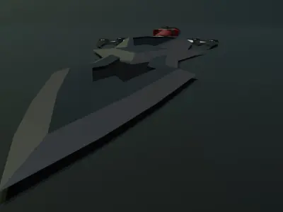 Fantasy sword Free low-poly 3D model