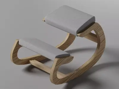 Predawn Ergonomic Kneeling Chair for Upright Posture Free 3D model