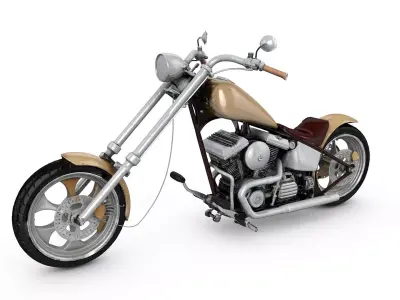 Custom Shopper extended handlebars  High Poly Resolution 3D model