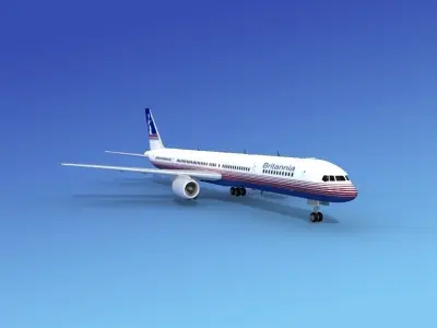 Boeing 757-300 Britannia Airways 2 3D model