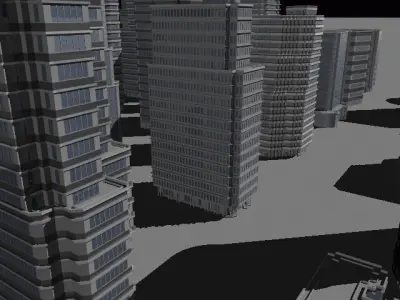 Skyscraper Cityscape 3D model