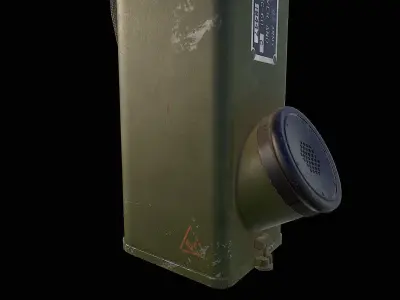 SCR536 World War 2 walkie talkie Low-poly 3D model