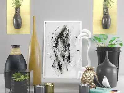 Decorative Set Mj 3D model