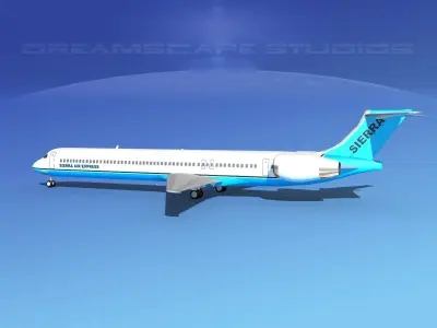 McDonnell Douglas MD-90 Sierra Air Express 3D model