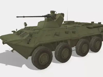 BTR-82A Low-poly 3D model