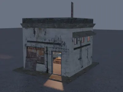 Generator Shed Free low-poly 3D model