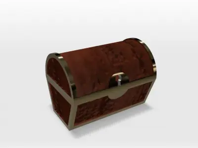 Treasure chest Free low-poly 3D model get