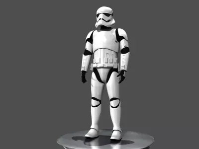 Storm Trooper Rigged and Animated 3D model