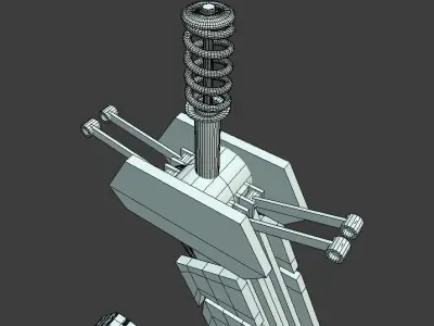 Car Legs 3D model
