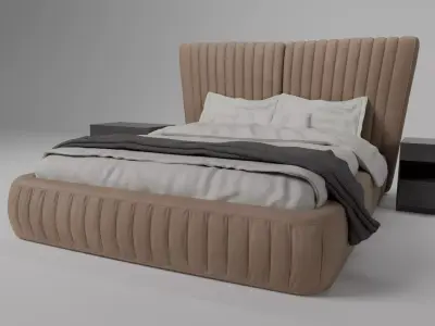 Eliana Bed Free 3D model