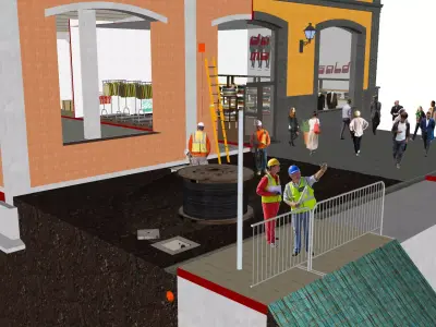 Negozio tipo Barberino Designer Outlet Free 3D model