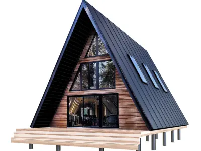 Forest houses 3D model