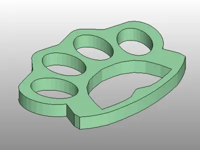 Brass Knuckle - Type 1 3D model