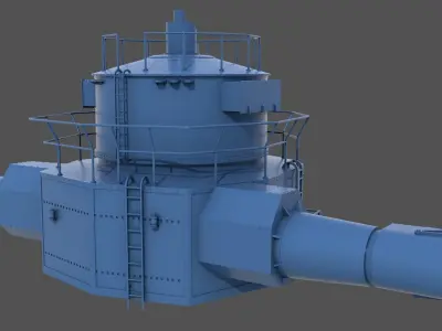 Yamato 10m rangefinder - Commercial license - 1-100 scale 3D print model