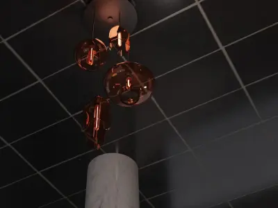 Modern Celling Lamp Free 3D model