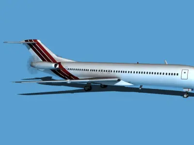 Boeing 7X7-2 Jet Fan V203 3D model