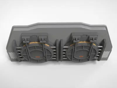 sci fi hatch 2 3D model