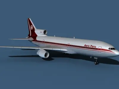 Lockheed L-1011-50 Aero Peru 3D model