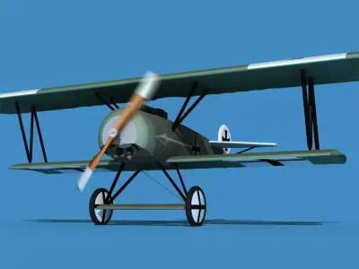 Fokker D-VI V15 3D model