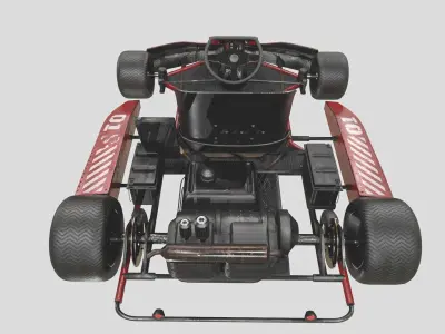 Go Karts Low-poly 3D model