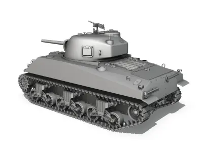M4A2 Sherman - Medium Tank 3D model