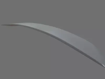 Car Spoiler 05 Low-poly 3D model