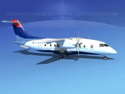 Dornier 328-130 Delta Connection 3D model