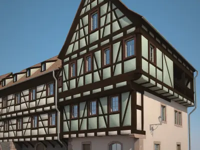 Medieval Houses VI 3D model