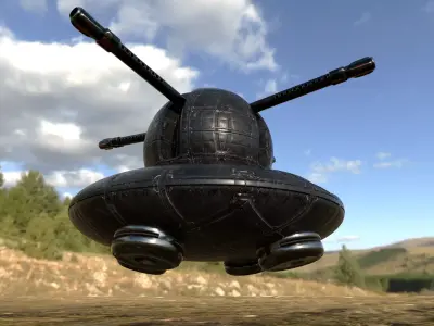 Flying Turret 3D model