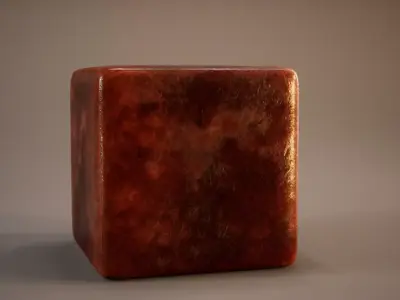 Leather Cube Free low-poly 3D model